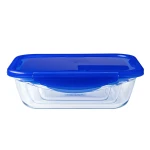 Recipiente Conservador de Alimentos Pyrex Azul Transparente Rectangular