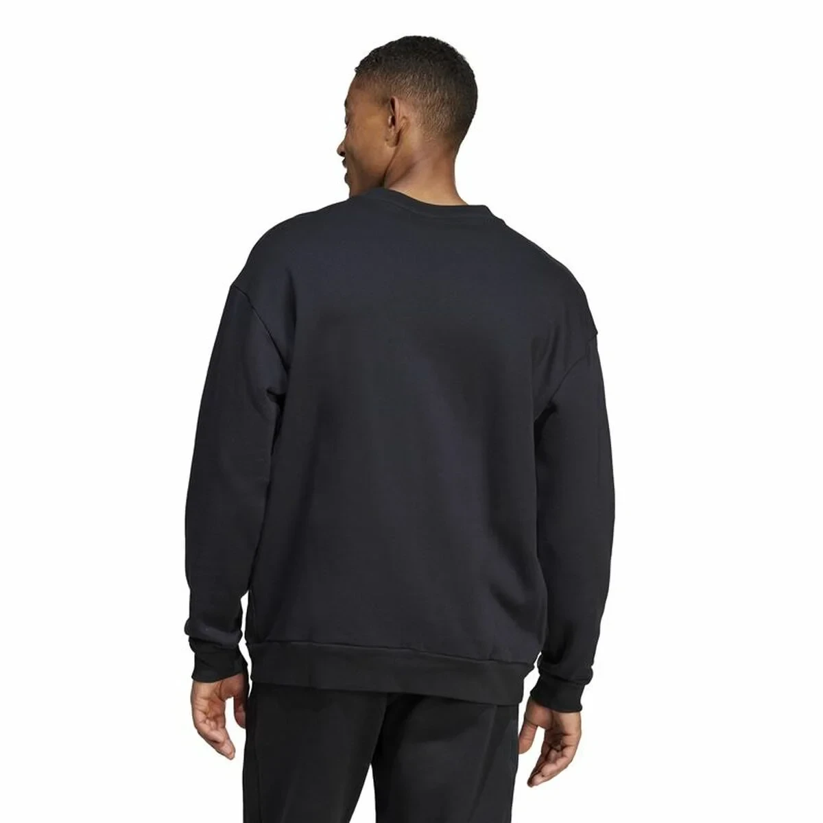 Sudadera sin Capucha Hombre Adidas Brand Love French Terry Negro