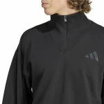 Sudadera sin Capucha Hombre Adidas All Szn Fleece 1/4 Zip Crew Negro