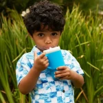 Vaso de Aprendizaje Infantino Azul