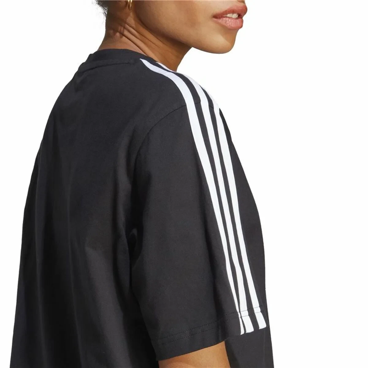 Vestido Adidas 3S Boyfriend Single Negro