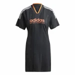 Vestido Adidas Tiro Cut 3 Bandas Jacquard Negro
