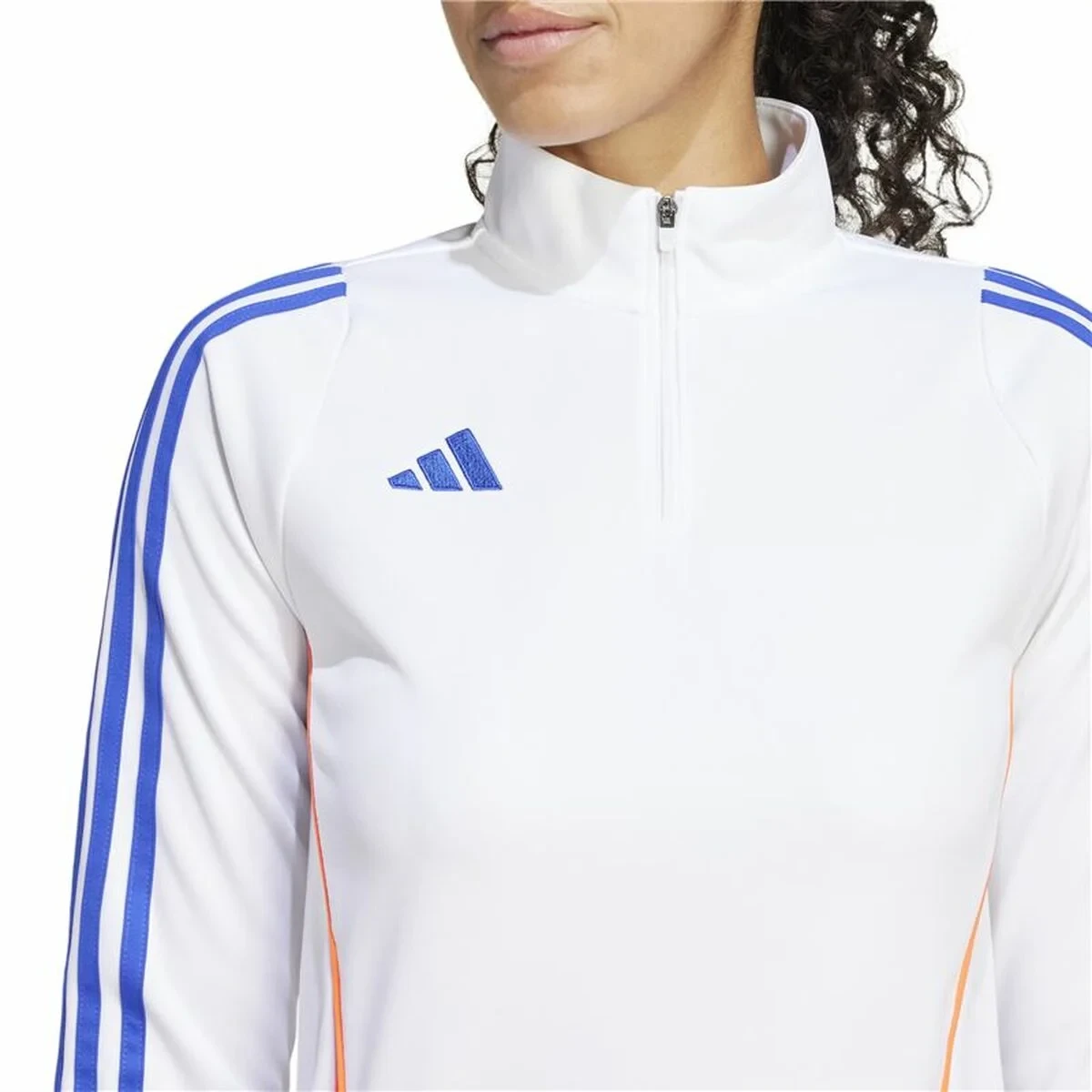 Sudadera sin Capucha Mujer Adidas Tiro24 Training Blanco
