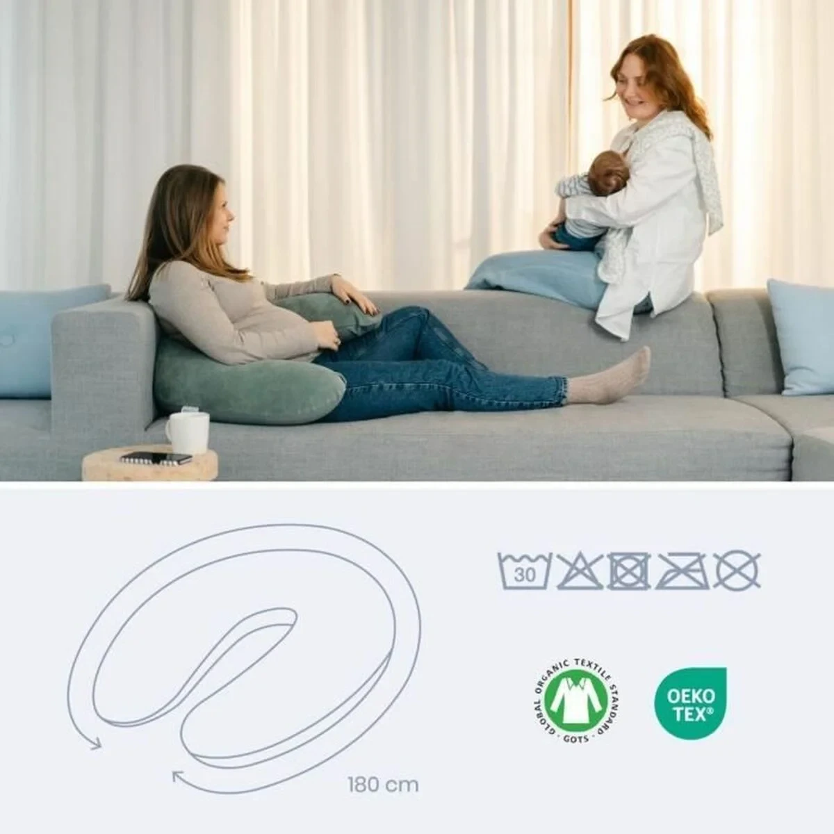 Cojín de Lactancia Doomoo Verde