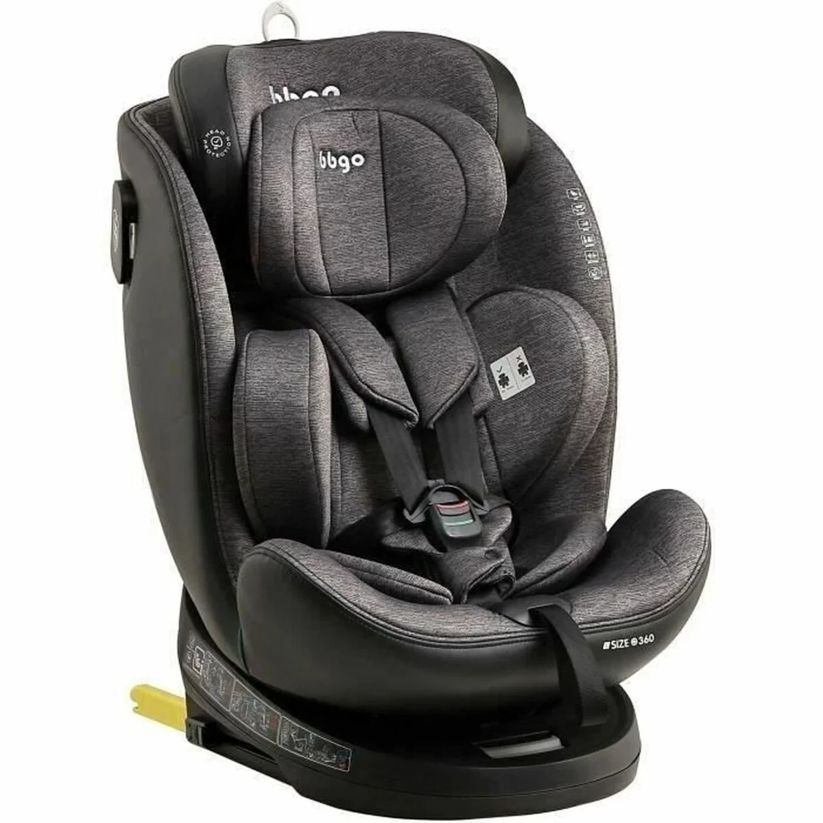 Silla para el Coche BBGO Gris 0 (de 0 a 10 kilos) 0+ (de 0 a 13 kilos) I (9 - 18 kg) II (15-25 kg) III (22 - 36 kg) Infantil ECE