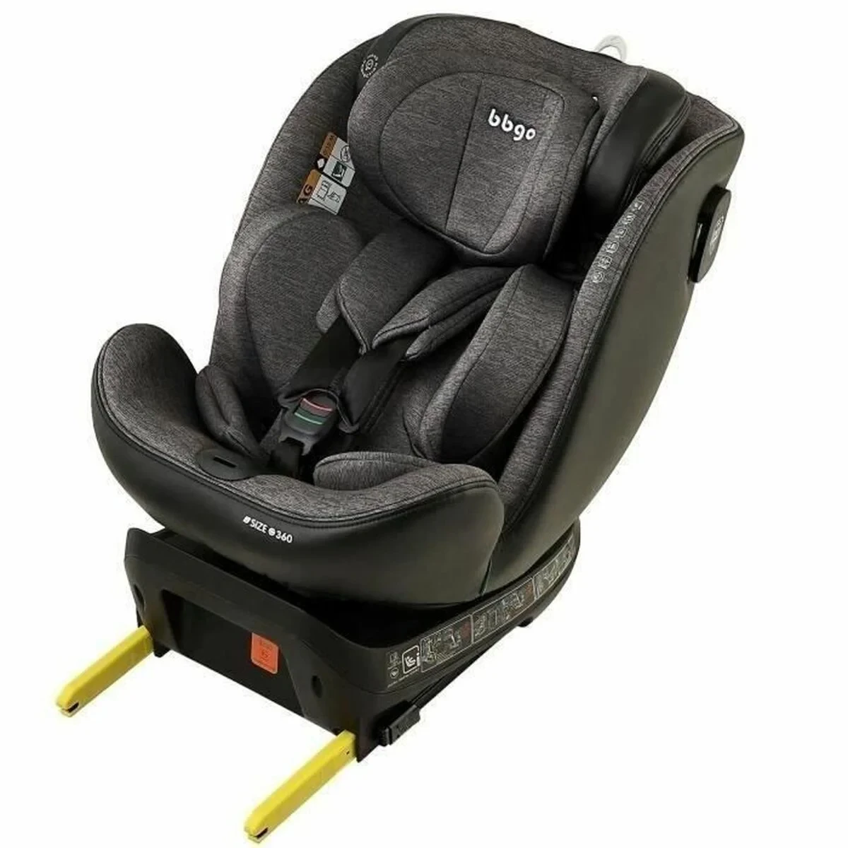 Silla para el Coche BBGO Gris 0 (de 0 a 10 kilos) 0+ (de 0 a 13 kilos) I (9 - 18 kg) II (15-25 kg) III (22 - 36 kg) Infantil ECE