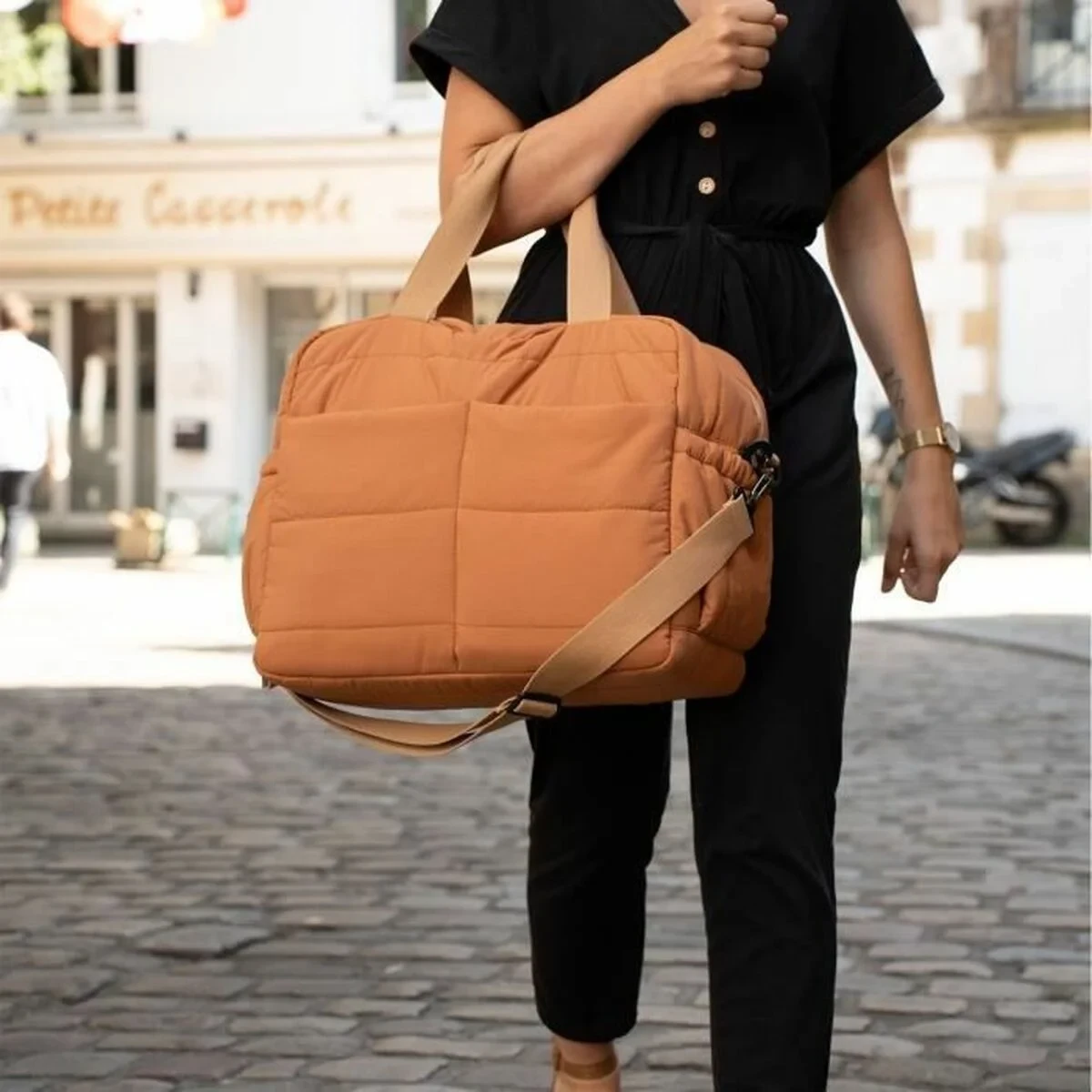 Bolso Cambiador de Pañales ThermoBaby Mostaza