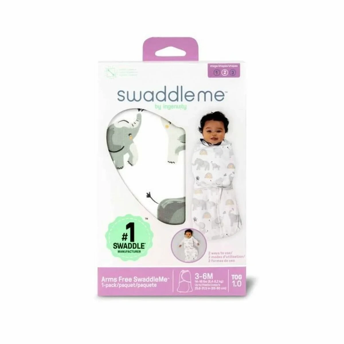 Saco de Dormir Ingenuity 6-12 Meses Algodón