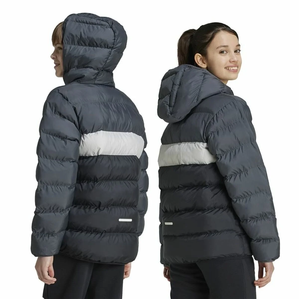 Chaqueta Deportiva para Niños Adidas Cazadora Synthetic Down Infantil Negro Gris