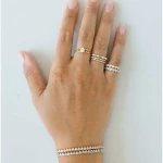 Anillo Mujer 24KAE 124141S/54 Plateado 14