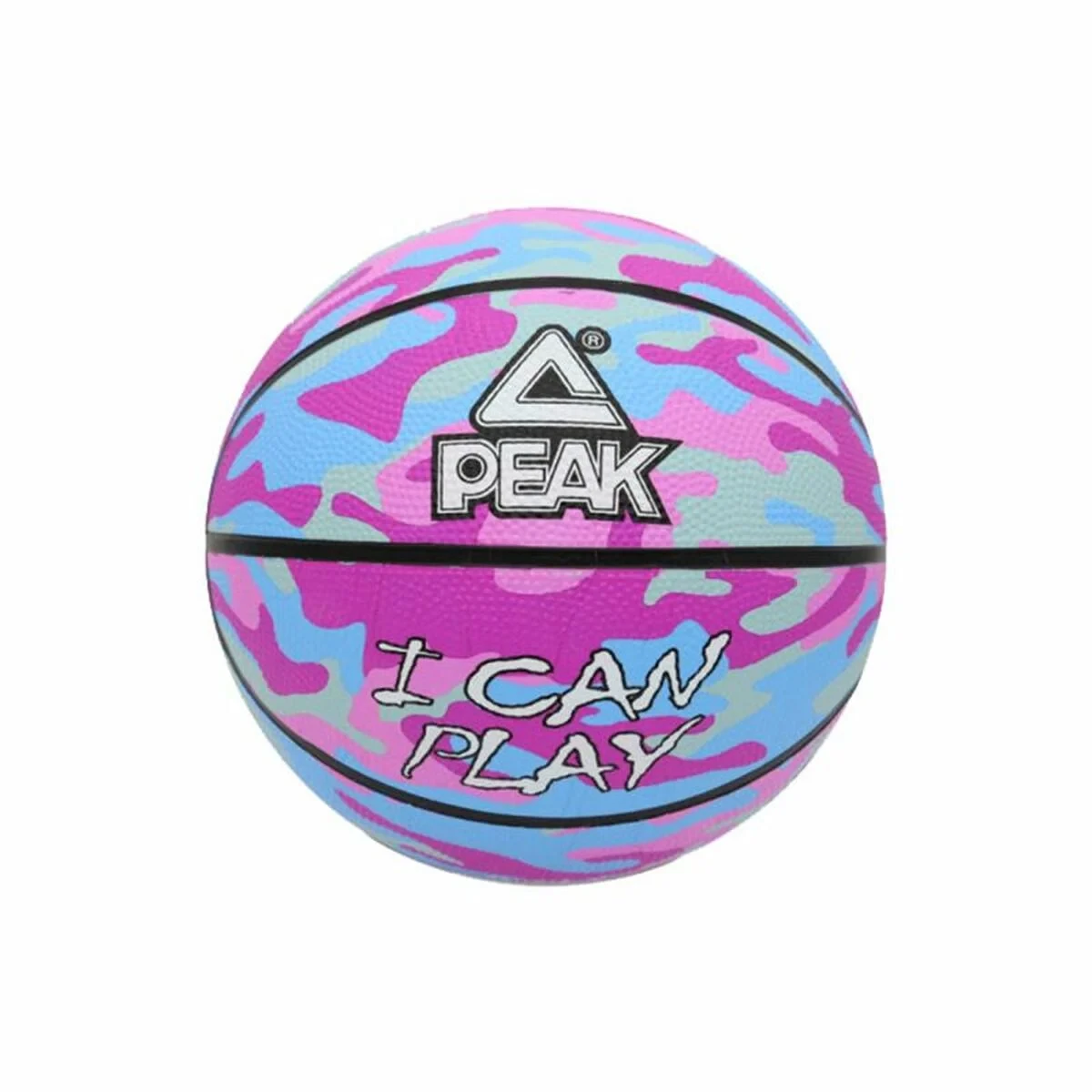 Balón de Baloncesto Peak Peak Camo Ball Azul Rosa claro (Talla 5)