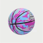 Balón de Baloncesto Peak Peak Camo Ball Azul Rosa claro (Talla 5)