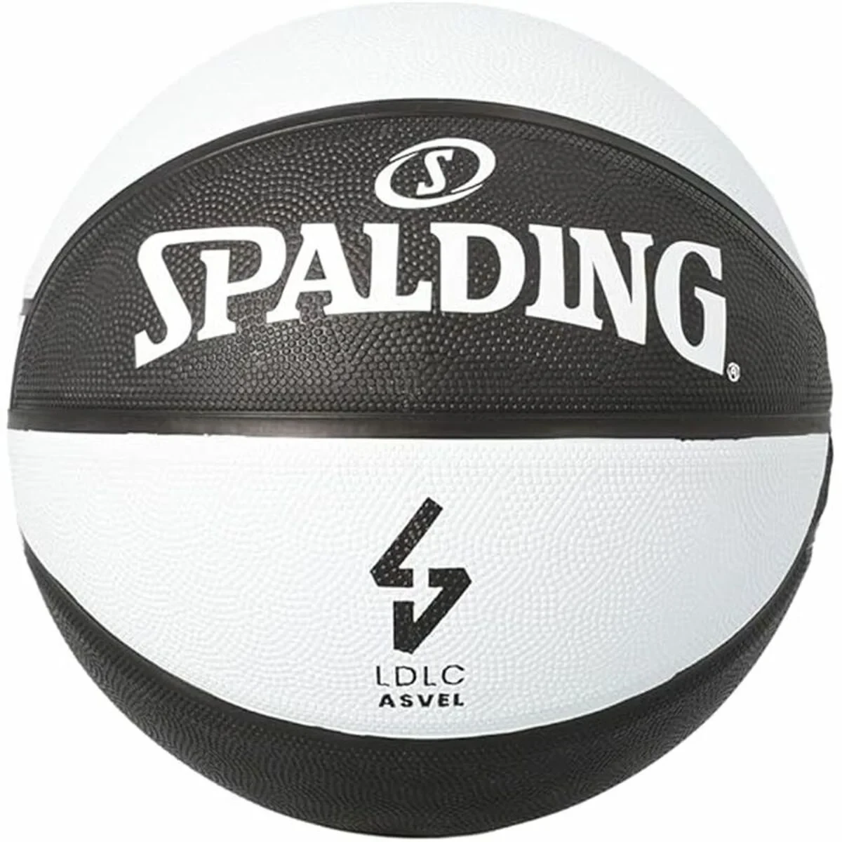 Balón de Baloncesto Spalding Asvel Sz7 Blanco Negro (Talla 7)