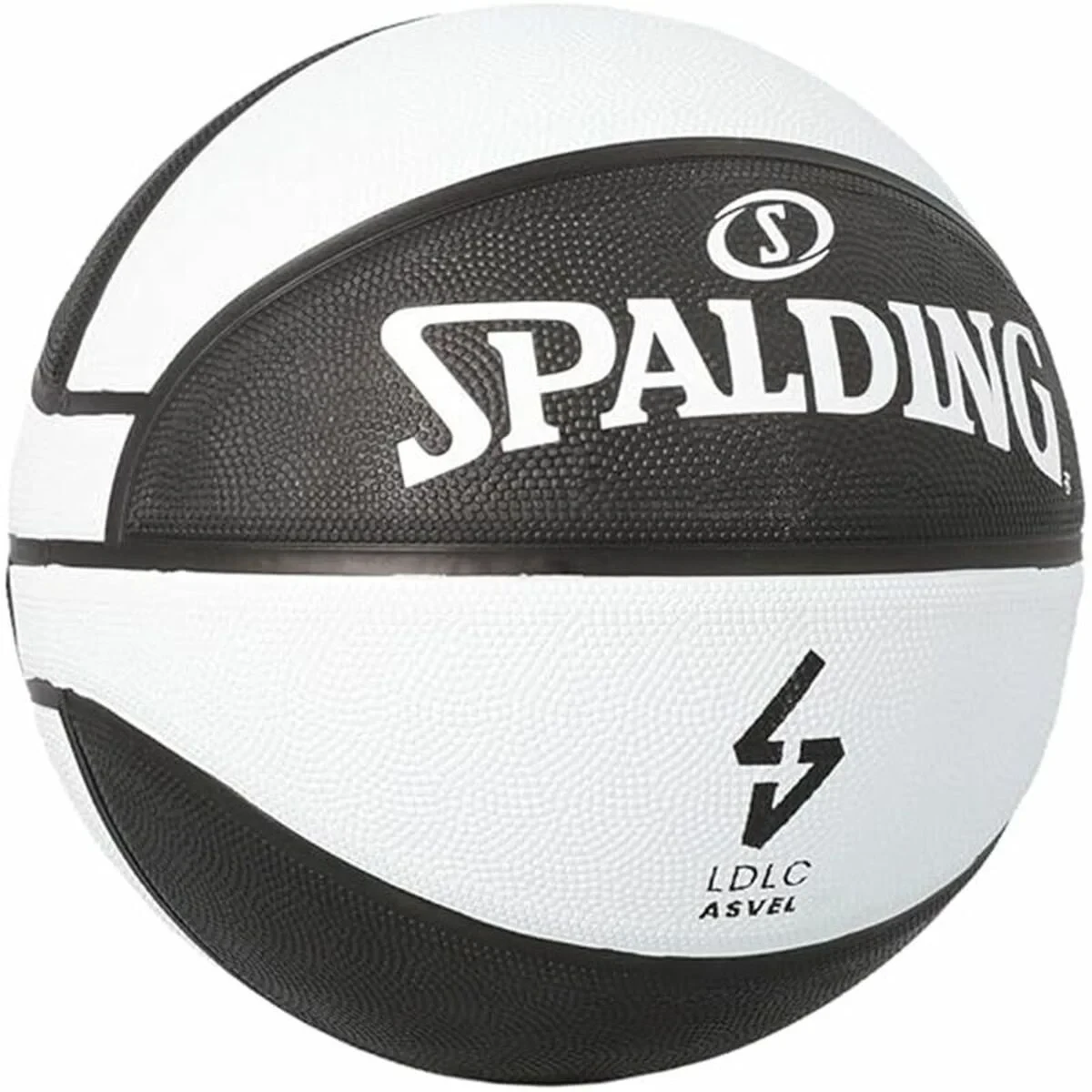 Balón de Baloncesto Spalding Asvel Sz7 Blanco Negro (Talla 7)