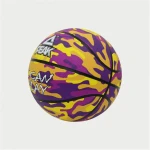 Balón de Baloncesto Peak Peak Camo Ball Amarillo Morado (Talla 5)