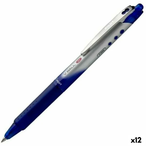 Bolígrafo Roller Pilot V-BALL 07 RT 0,7 mm Azul 0,5 mm (12 Unidades)