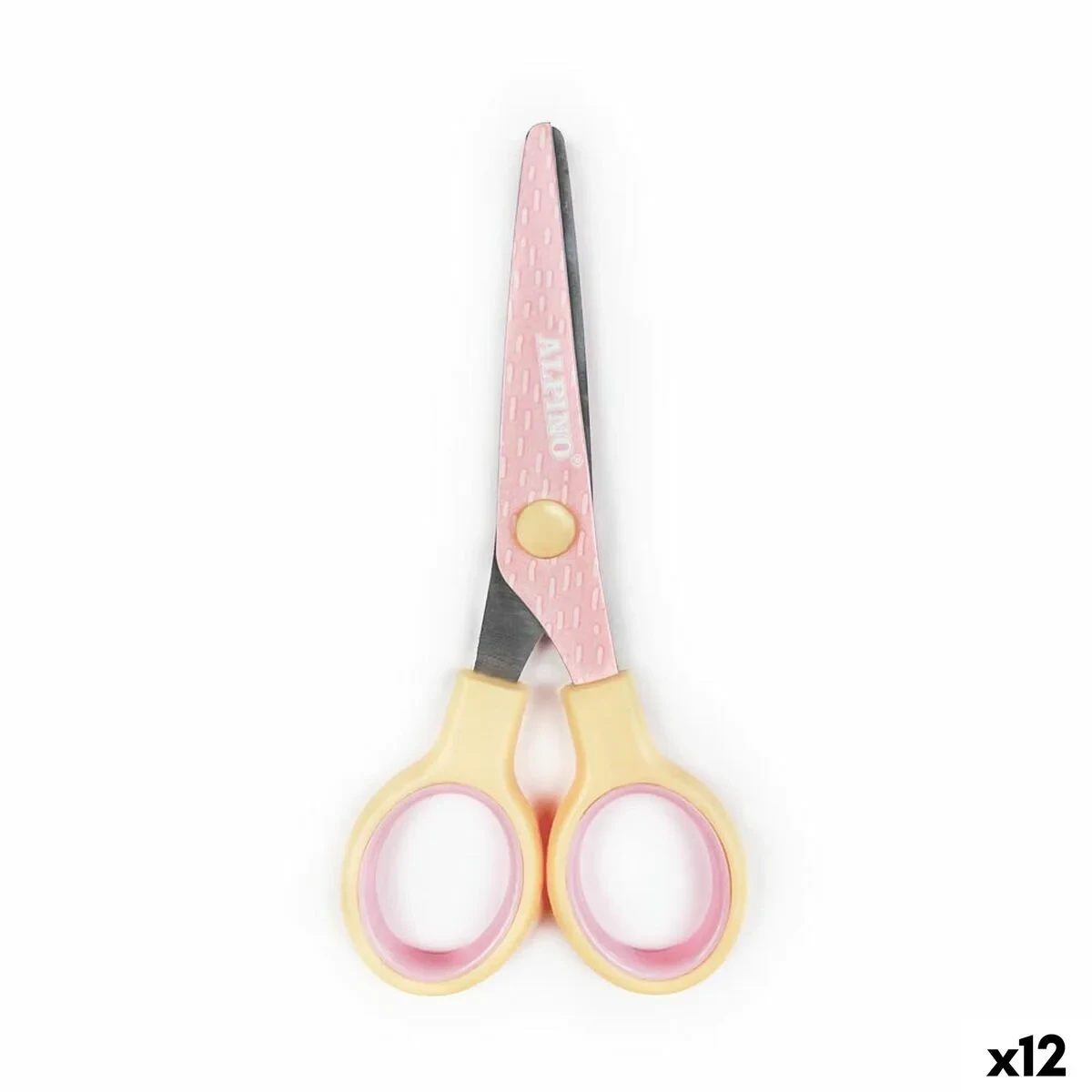 Tijeras Alpino Multicolor Blanco/Naranja Acero Inoxidable 130 mm