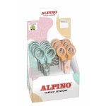Tijeras Alpino Multicolor Blanco/Naranja Acero Inoxidable 130 mm