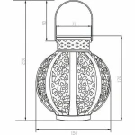 Lámpara solar Galix Beige