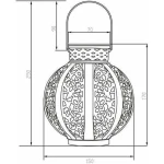 Lámpara solar Galix Beige