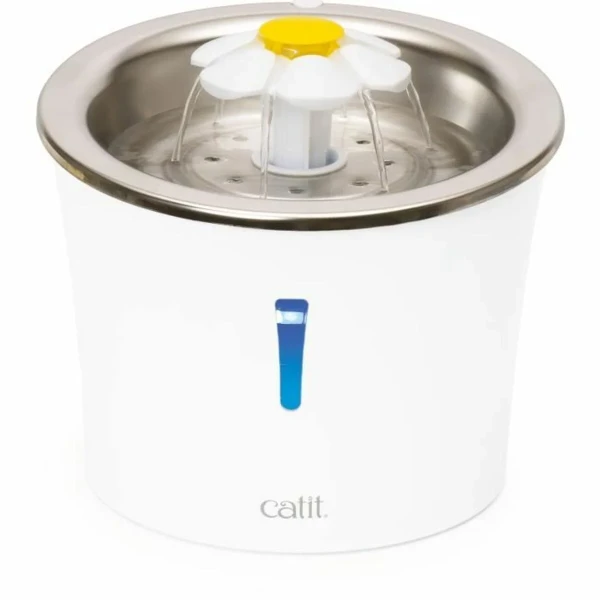 Fuente para Mascotas Catit Blanco Plástico/Acero inoxidable
