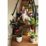 Maceta Elho Blanco Plástico Redondo