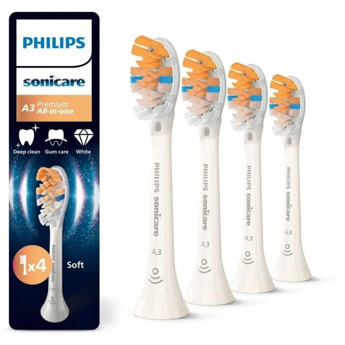 Cabezal de Recambio Philips Blanco 4 Unidades
