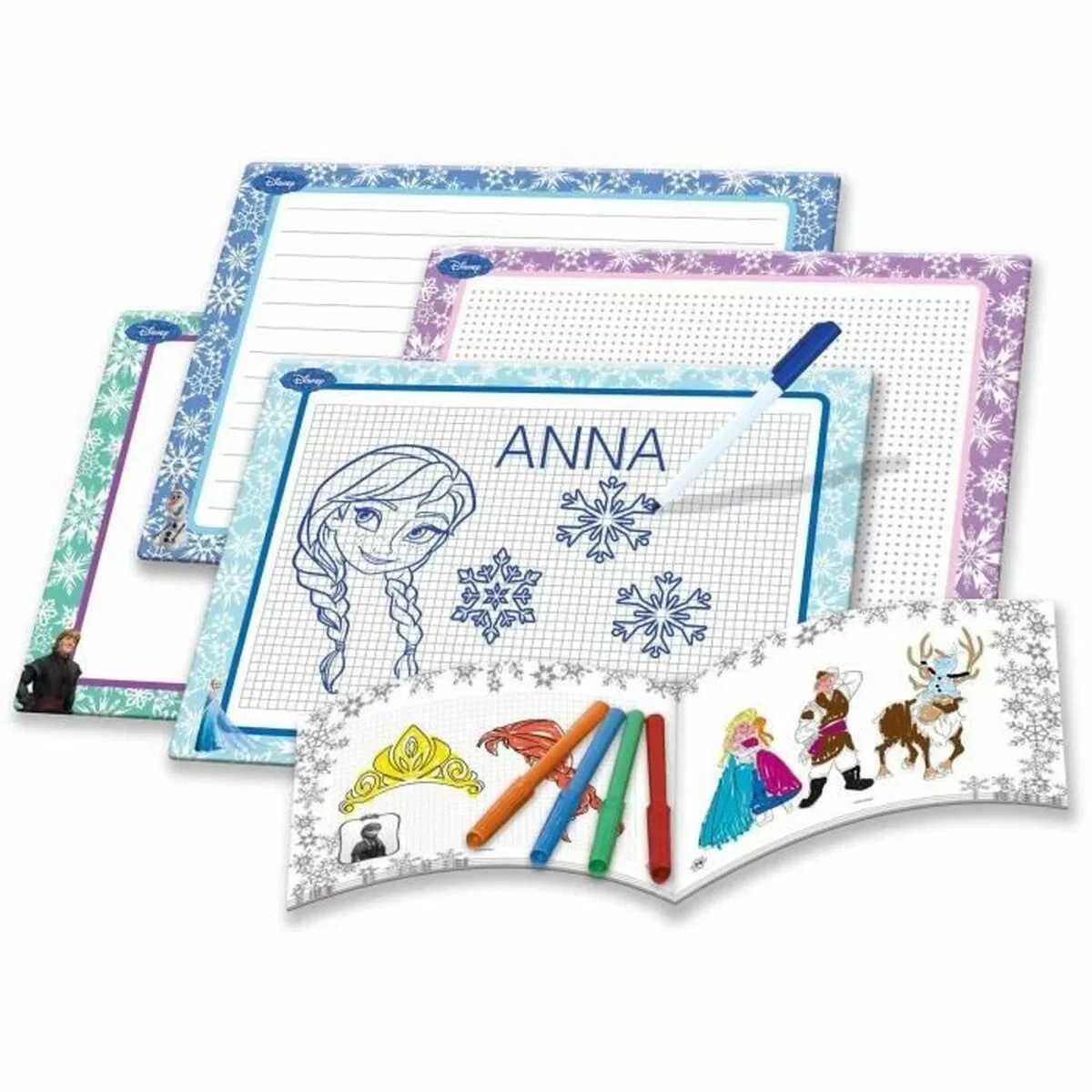 Bloc con Dibujos para Colorear Disney FROZEN Multicolor