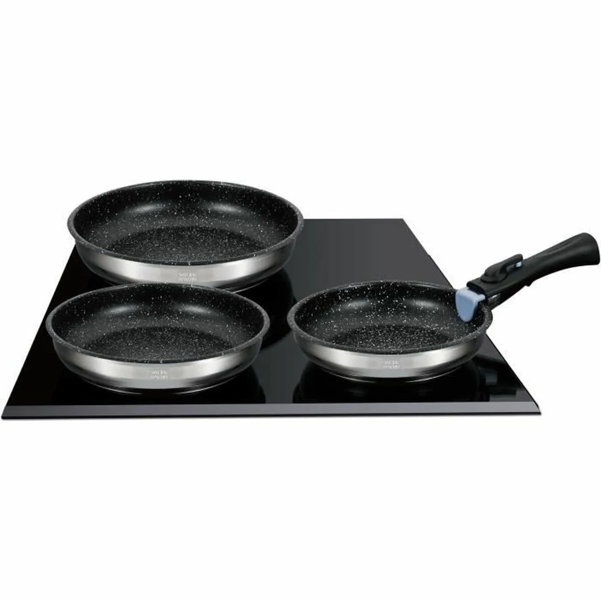 Sartén Arthur Martin Terracotta Acero Inoxidable Ø 24 cm Ø 20 cm Ø 26 cm (3 Unidades)