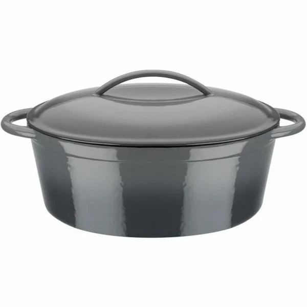 Cacerola Con Tapa GSW Gris Hierro Fundido