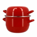 Olla Menastyl Negro Acero esmaltado vitrificado