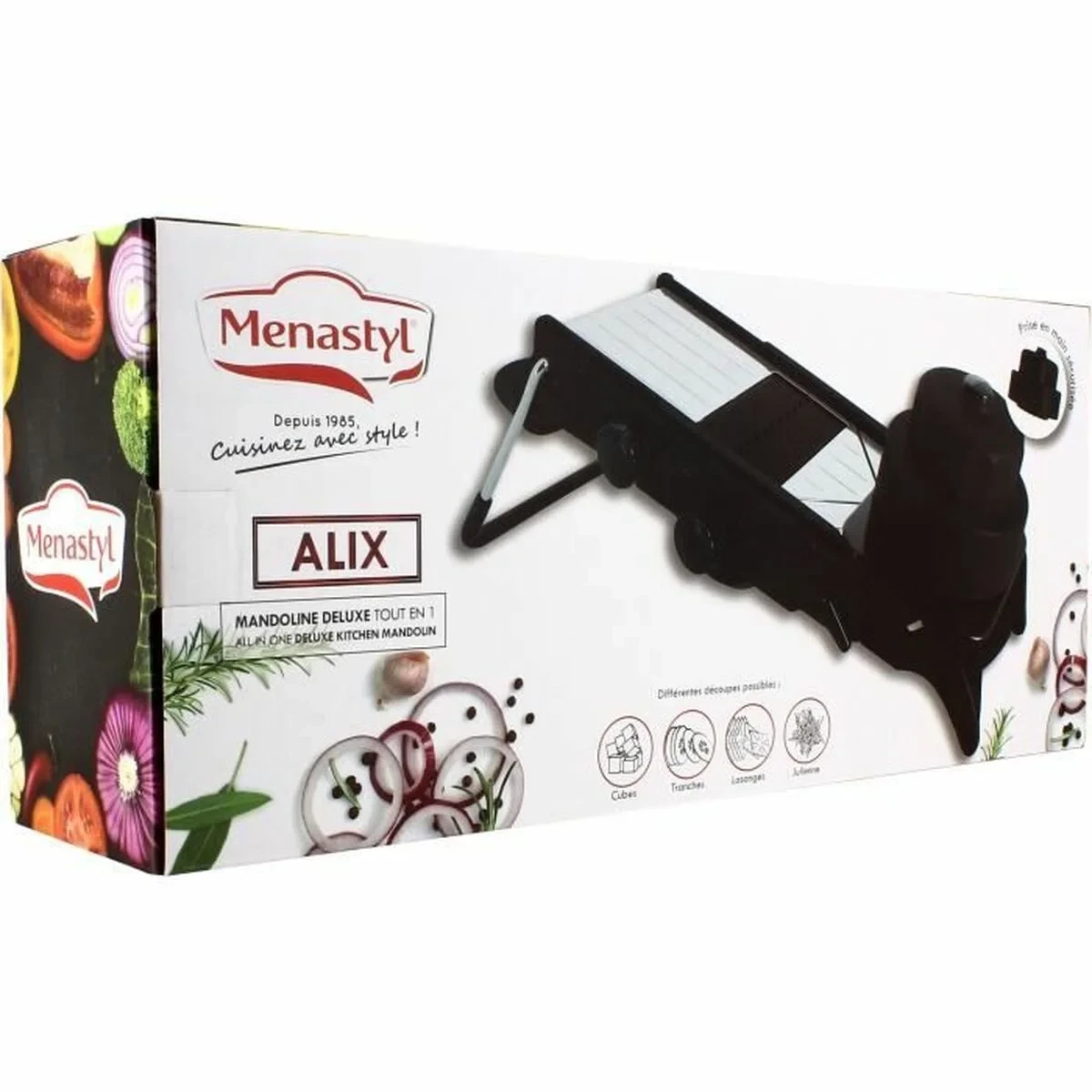 Rallador Menastyl Acero Polipropileno Acero inoxidable/Madera