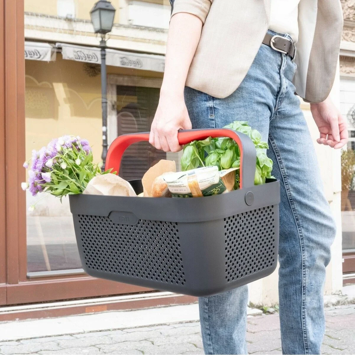 Cesta para el maletero del coche Armster V01763 Rojo Plástico