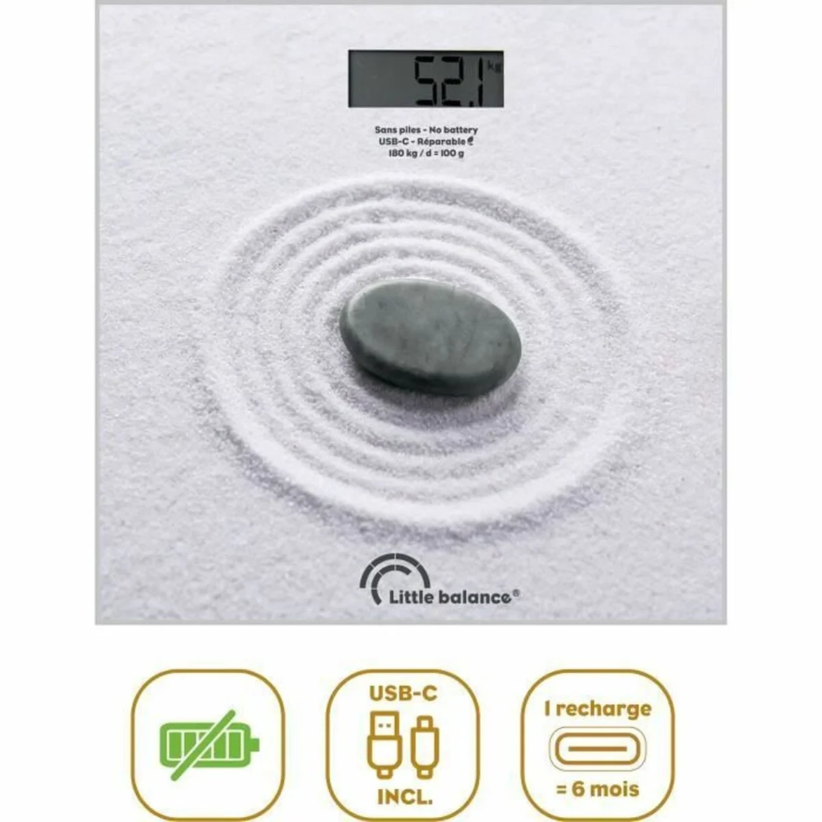 Báscula Digital de Baño Little Balance Zen