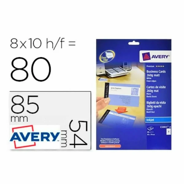 Rollo Papel Térmico Avery C32015-10E Blanco (10 Unidades)