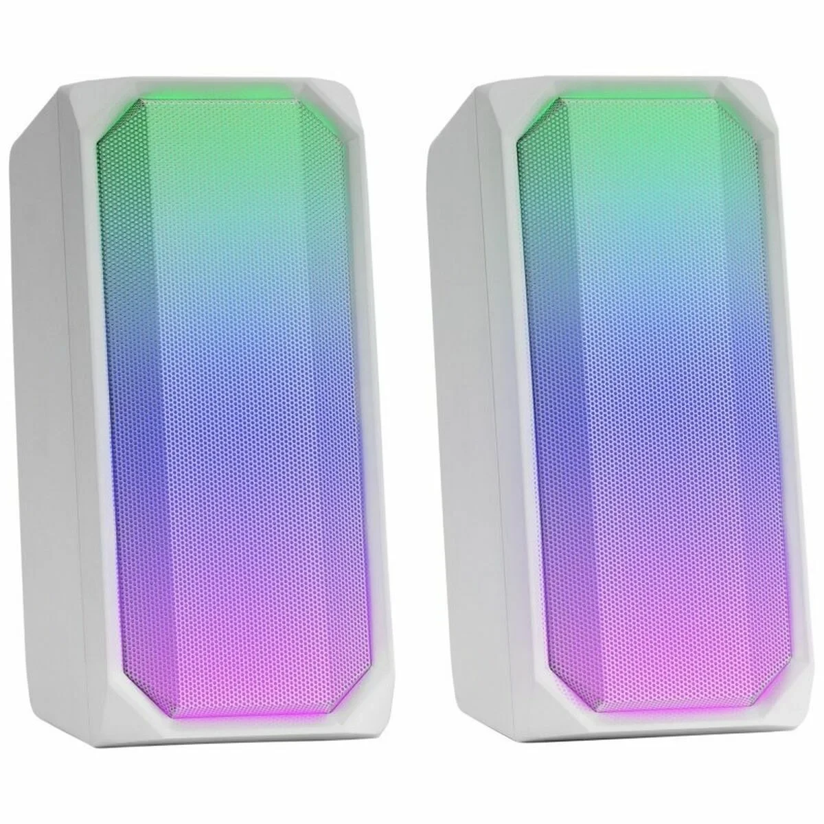 Altavoz Bluetooth Portátil Mars Gaming MSRGBW Blanco 15 W 4 W