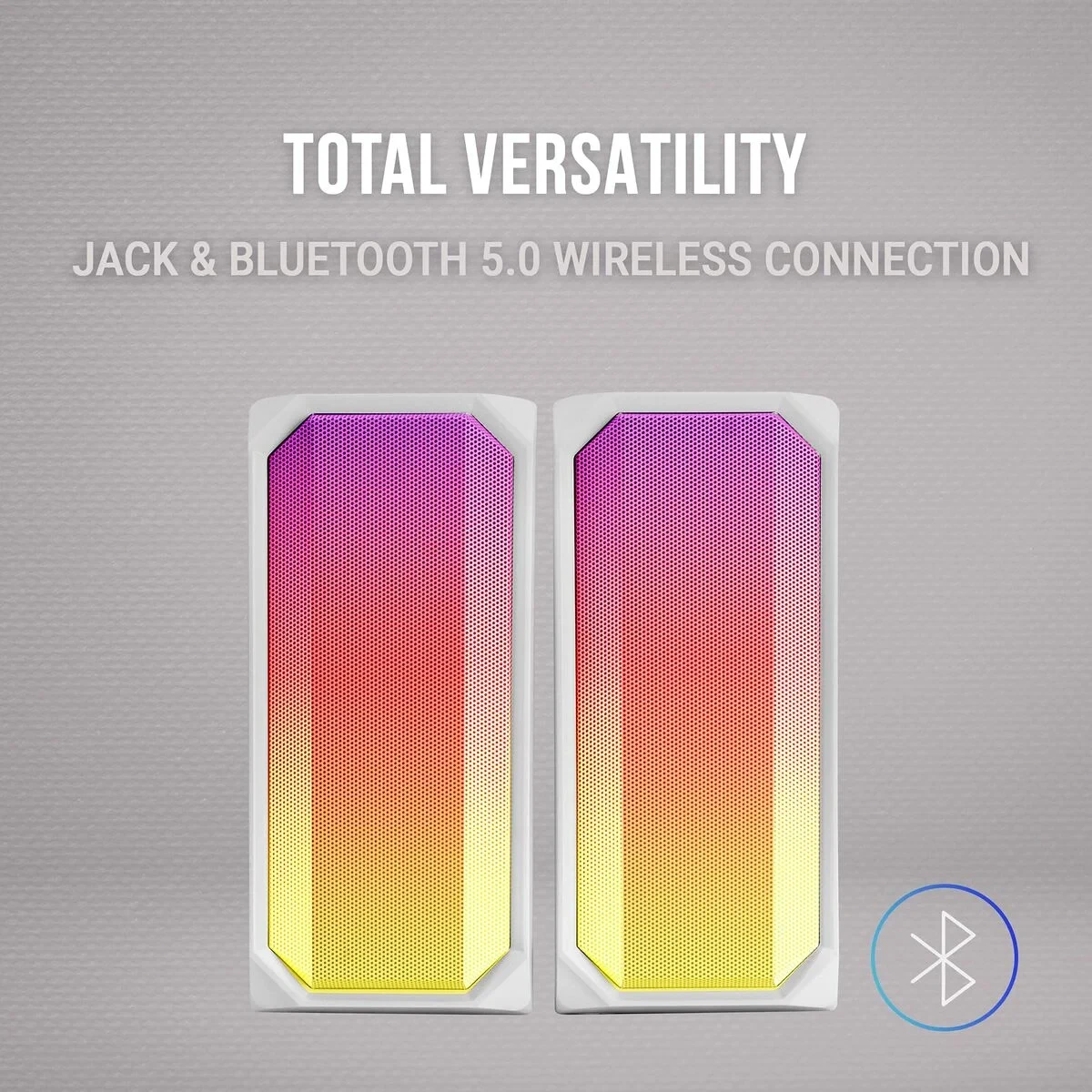 Altavoz Bluetooth Portátil Mars Gaming MSRGBW Blanco 15 W 4 W