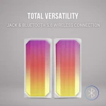 Altavoz Bluetooth Portátil Mars Gaming MSRGBW Blanco 15 W 4 W