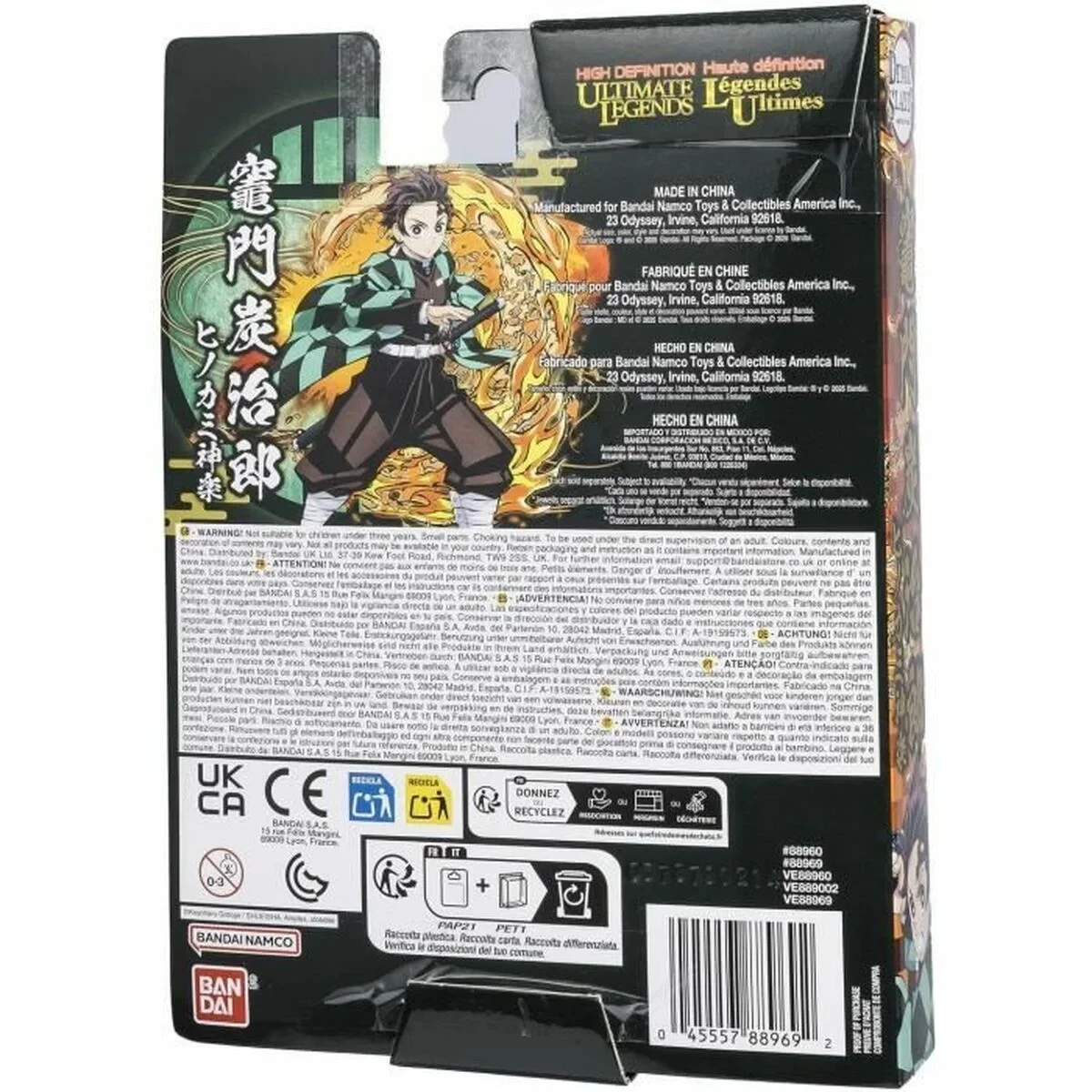 Figura de Acción Bandai Demon Slayer Animación y anime 11 Piezas