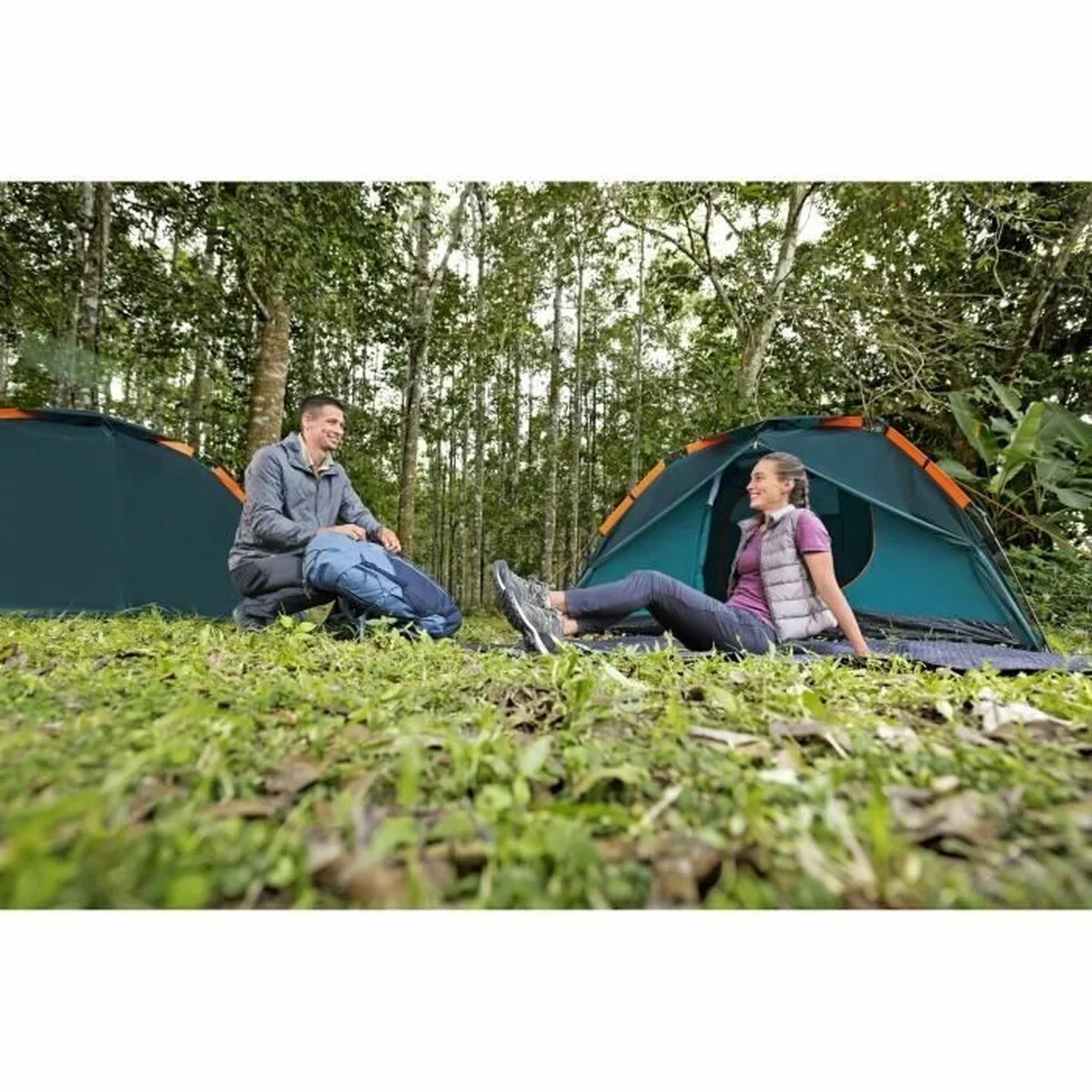 Colchón Hinchable Bestway 671BU Tritech Queen 203 x 152 x 36 cm (2 Unidades)