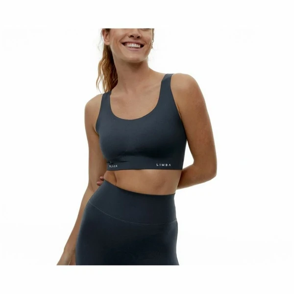 Top Deportivo de Mujer Black Limba LGONGR Gris oscuro