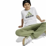 Camiseta de Manga Corta Unisex Adidas Essentials Blanco