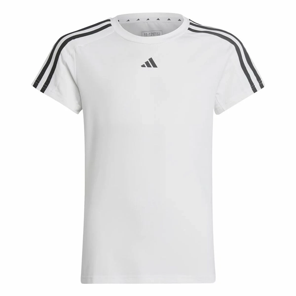Camiseta de Manga Corta Unisex Adidas Training Essentials 3S Blanco