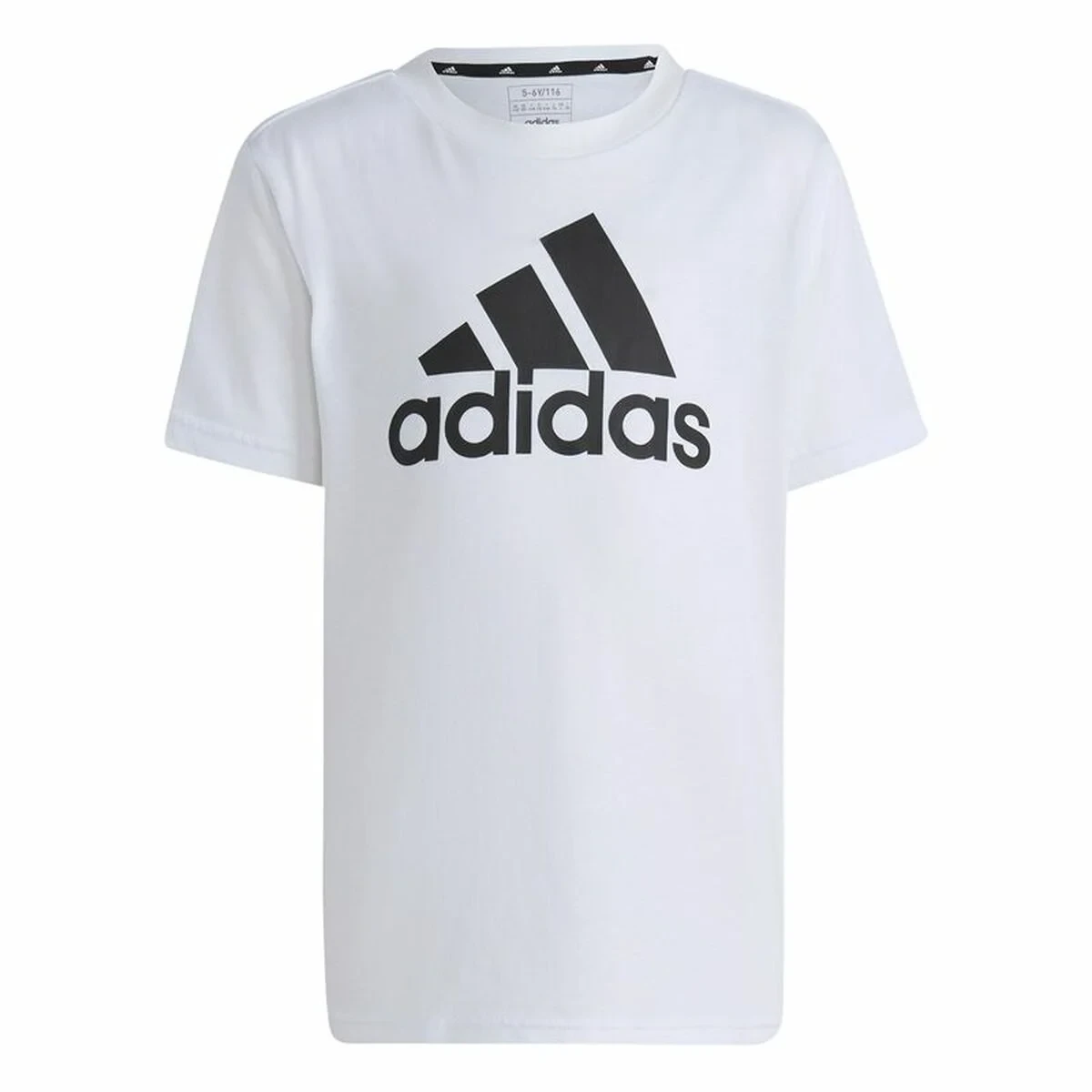Camiseta de Manga Corta Unisex Adidas Lk Bl Co Blanco