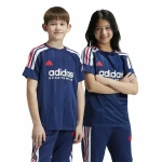 Camiseta de Manga Corta Unisex Adidas Tiro Nations Pack Azul