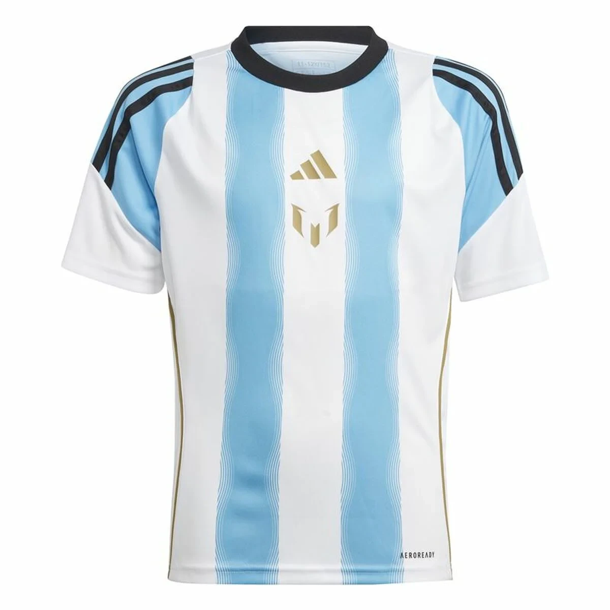 Camiseta de Fútbol Adidas Messi Training Azul Blanco