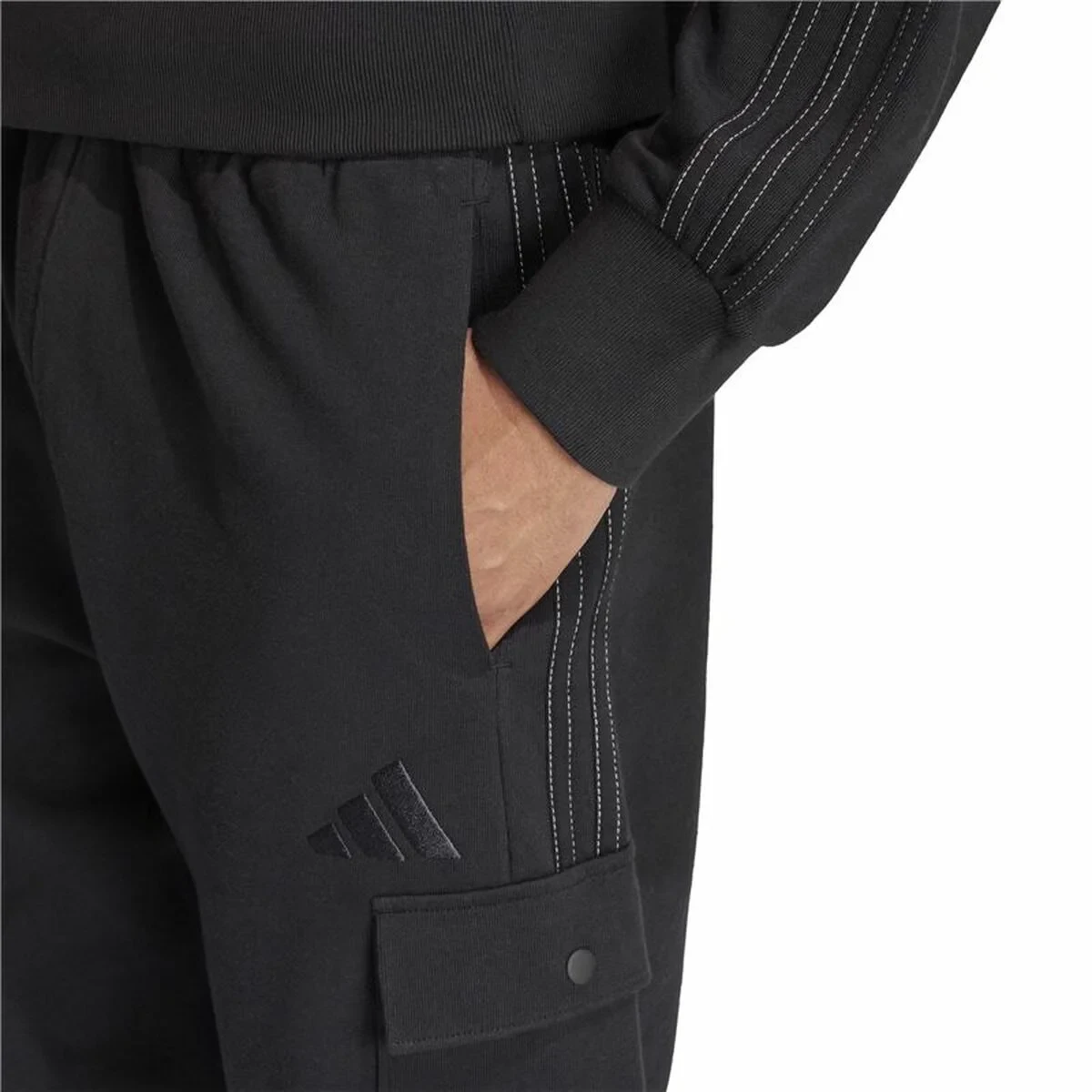 Pantalón Deportivo Infantil Adidas Graphic Seasonal Negro