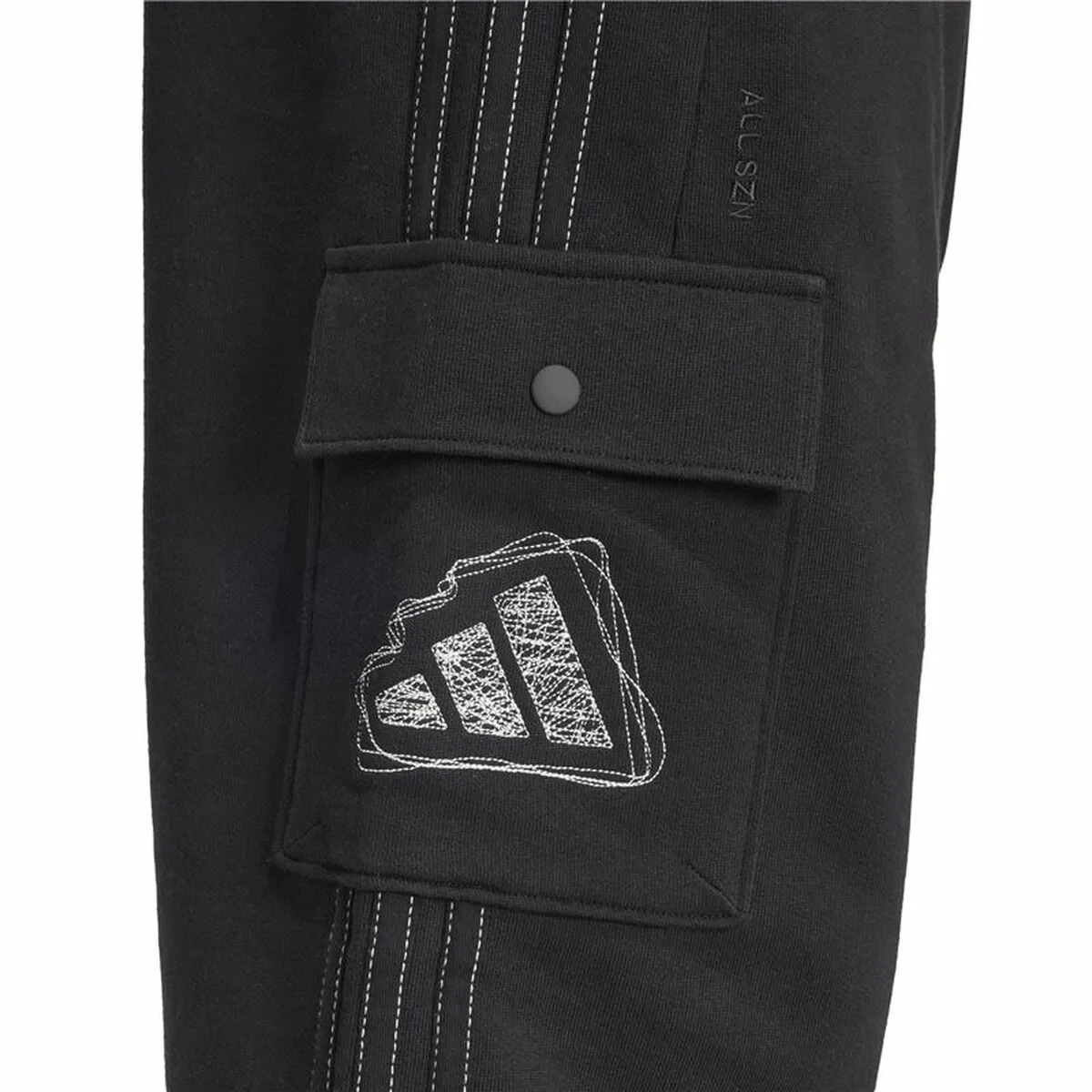 Pantalón Deportivo Infantil Adidas Graphic Seasonal Negro