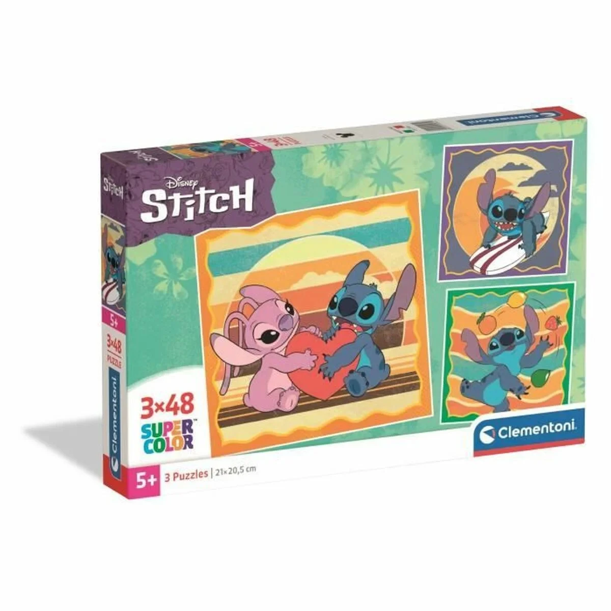 Puzzle Clementoni Stitch (3 Unidades)