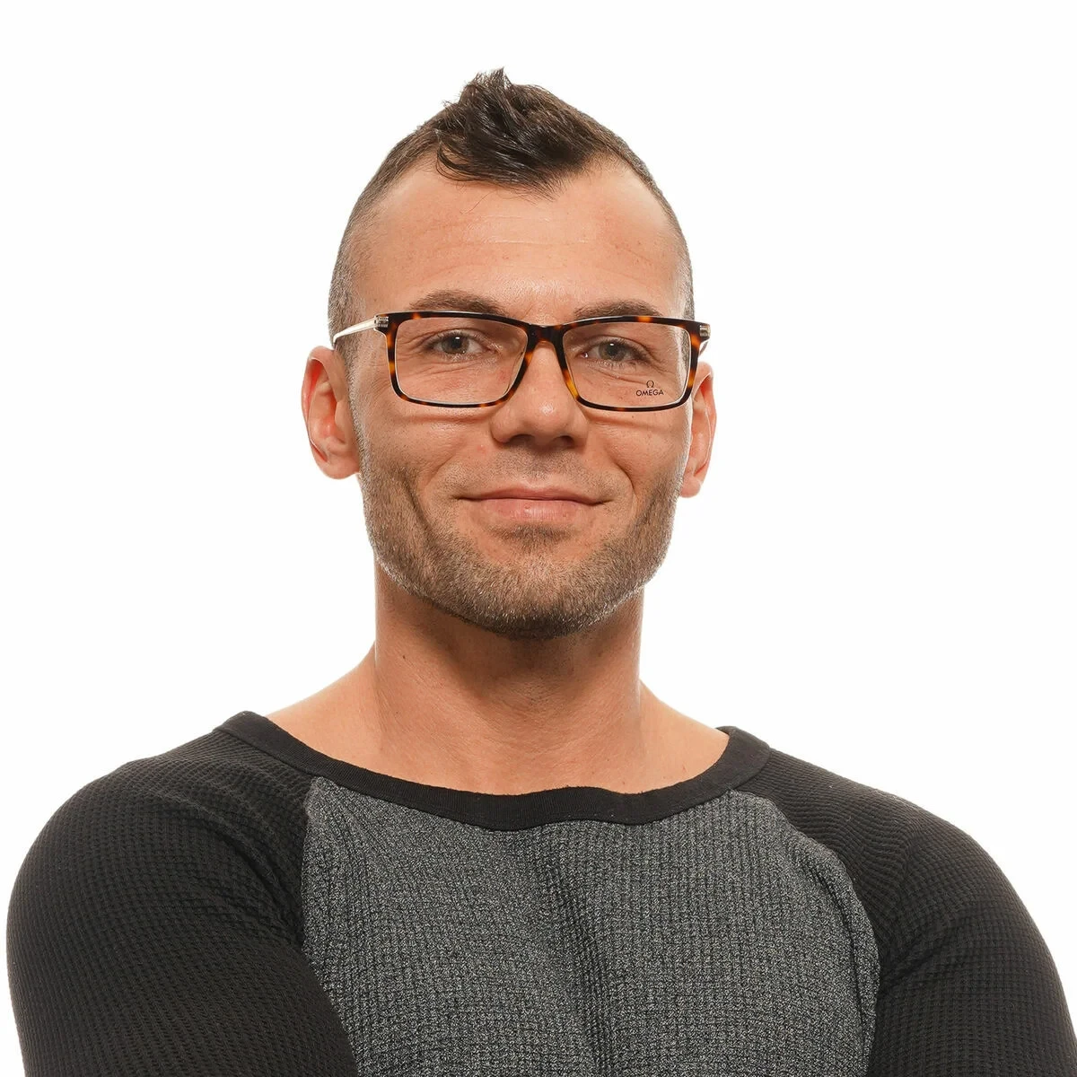 Montura de Gafas Hombre Omega OM5014-58056 Marrón ø 58 mm